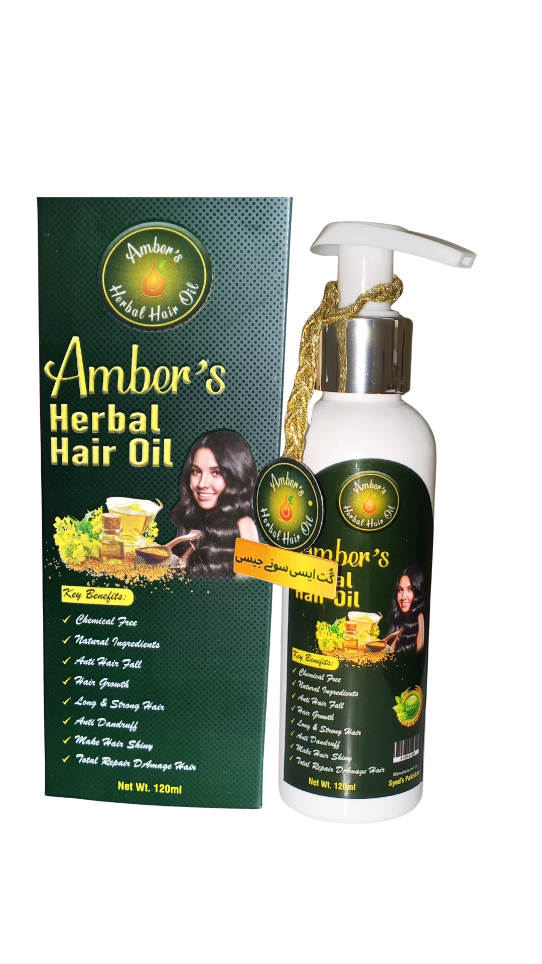 Amber's Herbal Hair Oil- Nature's Secret for Beautiful Hair